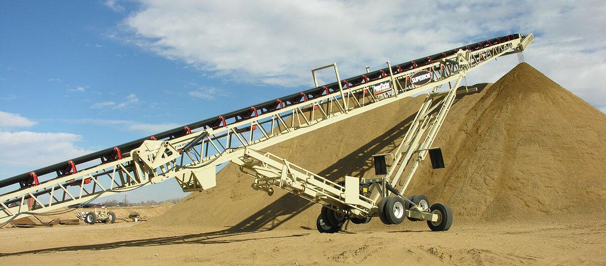 Радиальный штабелеукладчик